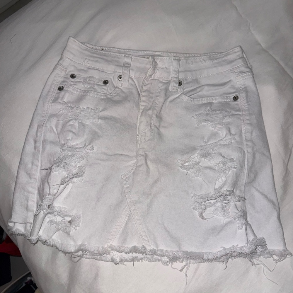 American Eagle Outfitters White Mini Pencil Skirt Casual
